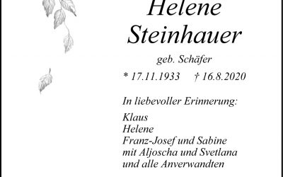 † Helene Steinhauer