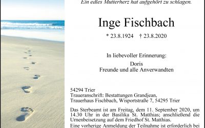† Inge Fischbach