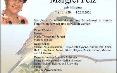 † Margret Felz