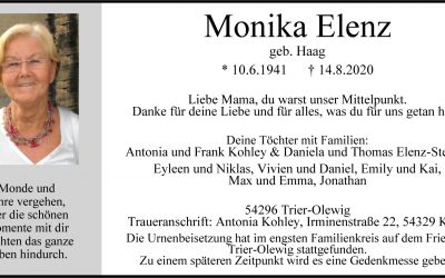 † Monika Elenz