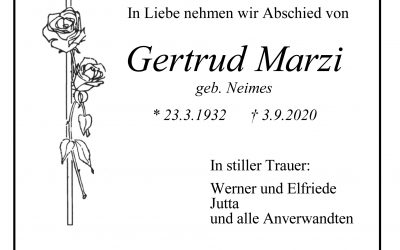 † Gertrud Marzi
