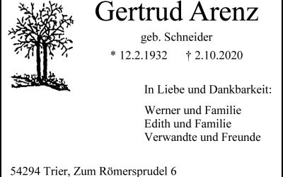 † Gertrud Arenz