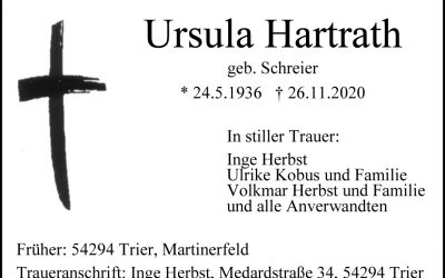 † Ursula Hartrath