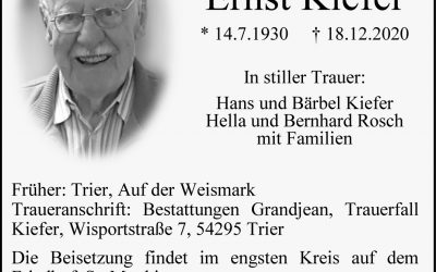 † Ernst Kiefer