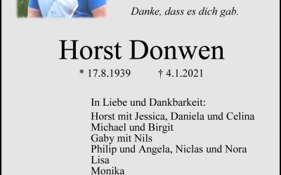 † Horst Donwen